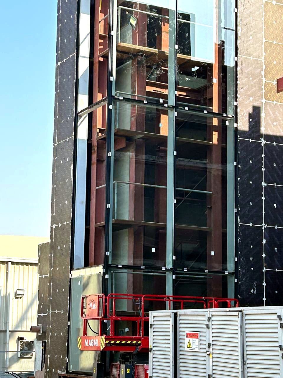 Completed test tower